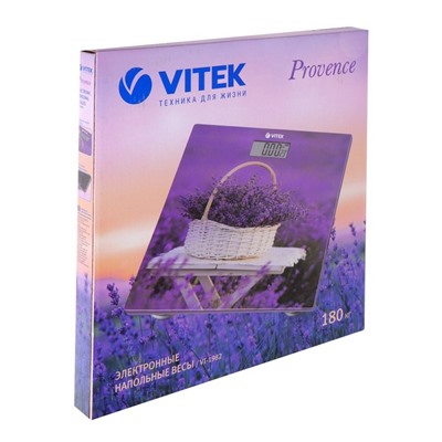 Весы напольные Vitek VT-1982, электронные, до 180 кг,  1xCR2032