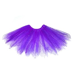 Карнавальная юбка «Блеск», 3-х слойная, 4-6 лет, цвет фиолетовый