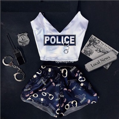 Атласный костюм Police ZI