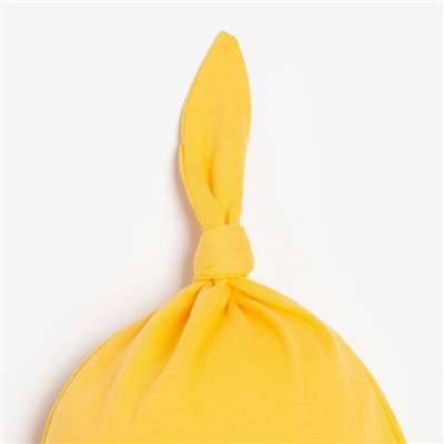 Чепчик (шапочка) детская, цвет жёлтый, размер 40