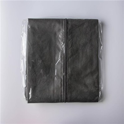 Чехол для одежды с окном, 60×120 см, спанбонд, цвет серый