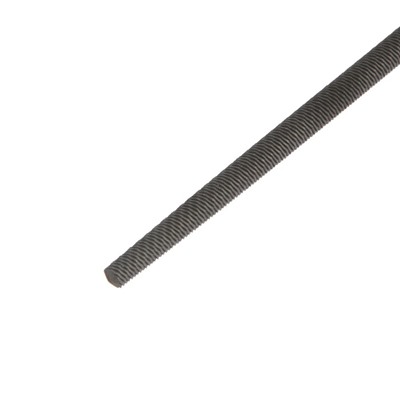 Напильник ТУНДРА, круглый, сталь У10, деревянная рукоятка, №2, 150 мм