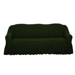 Чехол Жаккард на 3-х местный диван, цвет Зеленый