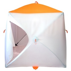 Палатка МrFisher 170, цвет белый/оранжевый, в упаковке, без чехла