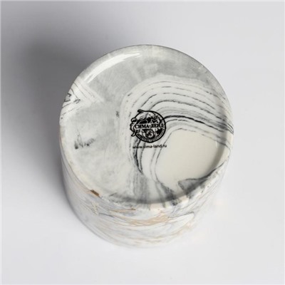Керамическое кашпо «Мрамор», 10 х 10 см