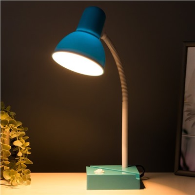 Настольная лампа Кидс 1x60Вт E27 синий 13х11,5х47 см