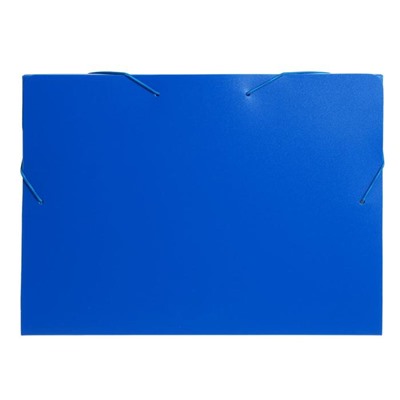 Папка-короб архивная на резинке, корешок 40 мм, пластик 0.7 мм, Calligrata синяя