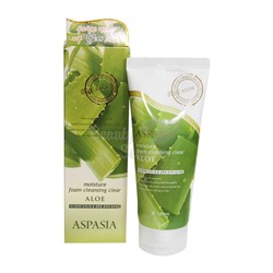 ASPASIA Пенка для умывания АЛОЭ Moisture Foam Cleansing - Aloe, 180 мл