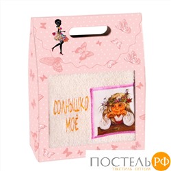Махровое полотенце в подарочной коробке 40*70см, с нанесением аппликации и вышивки, арт. О-816