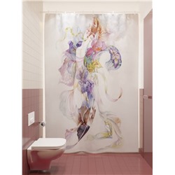 Фотоштора для ванной Аллегория цветка ириса