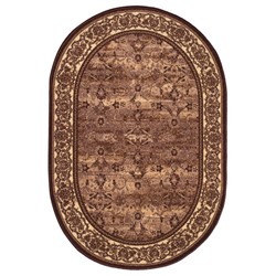 Ковер Каир овальный 80х120 см, цвет коричневый, войлок 195 г/м