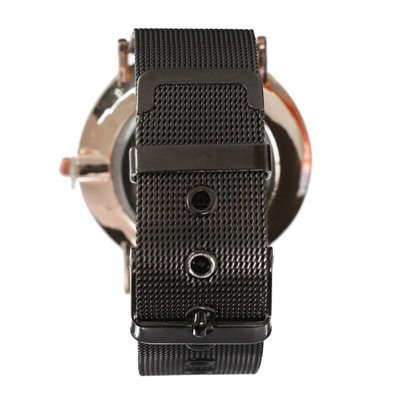 Часы наручные женские "Ливато", d=3.7 см, черные