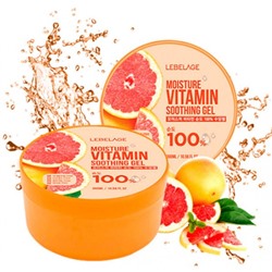 Lebelage Moisture Vitamin Purity 100% Soothing Gel Увлажняющий успокаивающий гель с витаминами, 300 мл