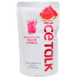 Напиток со вкусом арбуза Watermelon Ade Ice Talk, Корея, 190 мл