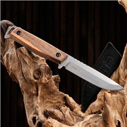 Нож охотничий "Генерал ИКС" с ножнами, сталь - 420HC, рукоять - дерево