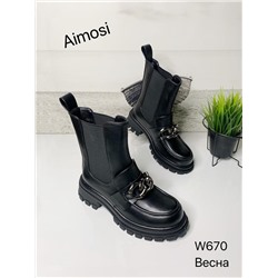 Женские ботинки W670 черные