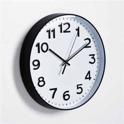 Часы настенные, серия: Классика, "Этель", плавный ход, d=28.5 см, 29.5 х 29.5 см