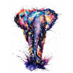 Картина по номерам 40х50 - Красочный слон