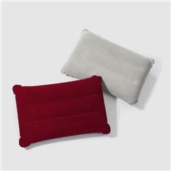 Подушка дорожная, надувная, 42 × 30 см, цвет МИКС