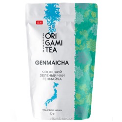 Зеленый чай с жареным рисом Генмайча Origami Tea (NEW), Япония, 50 г Акция
