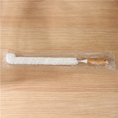 Ёрш для посуды Доляна Meli, бамбуковая ручка, EVA, длинный, 47×5 см