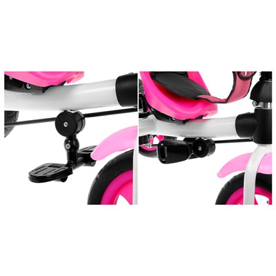 Велосипед трёхколёсный «Лучик Vivat 2», колёса EVA 10"/8", цвет розовый