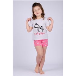 Пижама с шортами для девочки ПД-104