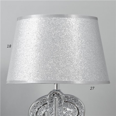 Настольная лампа 16872/1 E14 40Вт хром 15х7х30 см
