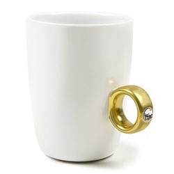 Кружка "Предложение" с золотым кольцом