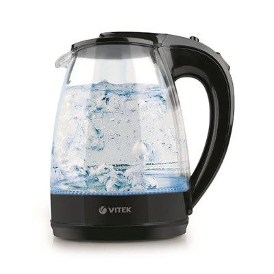 Чайник электрический Vitek VT-1122TR, 2200 Вт, 1.7 л, подсветка, черный