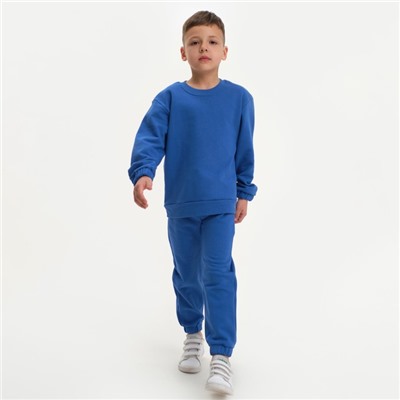 Костюм детский (свитшот, брюки) KAFTAN "Basic line", размер 28 (86-92), цвет синий