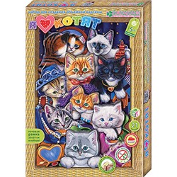 Набор для картины "Я люблю котят"