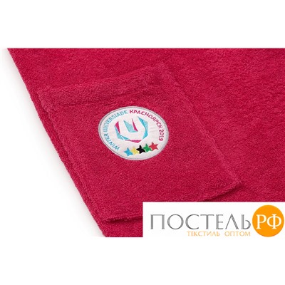 7142-42596 Набор для сауны Universiade/100% хлопок, 380 г/м2 / Logo Krasnoyarsk 2019, фуксия