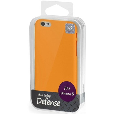 Чехол-крышка Vertex для iPhone 6/6S Soft Touch 0,5 мм оранжевый