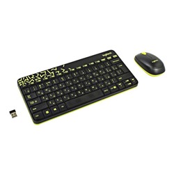 Комплект клавиатура и мышь Logitech MK240, беспроводной, мембранный, 1000 dpi, USB, черный