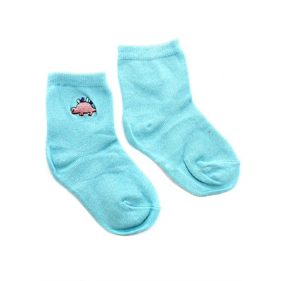 Детские носки 1-3 года 10-14 см  "Динозаврики" Голубые