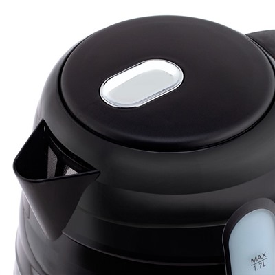 Чайник электрический Vitek VT-1174 MC, пластик, 1.7 л, 2200 Вт, чёрно-серебристый