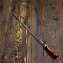 Шампур узбекский для шашлыка с деревянной ручкой 60 см