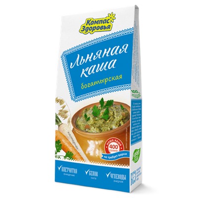 Каша Богатырская льняная с овощами 400 г