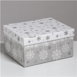 Складная коробка Let it snow, 31,2 х 25,6 х 16,1 см