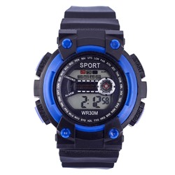 Часы наручные "Sport", электронные, с силиконовым ремешком и календарем, l=22 см