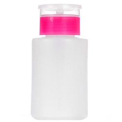 Пластиковый дозатор розовый ободок 160 мл TNL