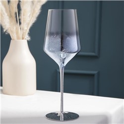 Бокал для вина «Мерцание», 500 мл, 8,5×25 см, цвет синий