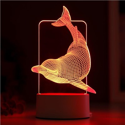 Светильник "Большой дельфин" LED RGB от сети