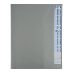 Покрытие настольное 52 x 65 см Durable 7204-10, серый, нескользящая основа, прозрачный верхний слой