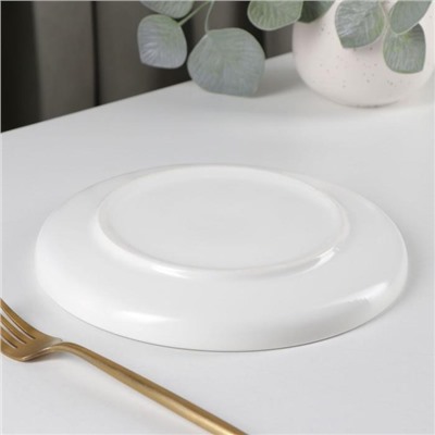 Тарелка пирожковая «Колибри», 19,5×2 см, цвет белый