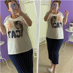 Пижама женская: футболка и штаны  арт. 876328
