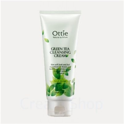 OTTIE Крем для умывания Green Tea,150мл