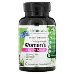Emerald Laboratories, Coenzymated Women's 1-Daily Multi, 60 Vegetable Caps