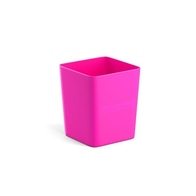 Стакан для пишущих принадлежностей ErichKrause Base 7,5 х 9 х 7,5 см, розовый неон